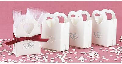 Boxes Linked at the Heart Favor Box (1 sets of 12 per order) Wedding Favors