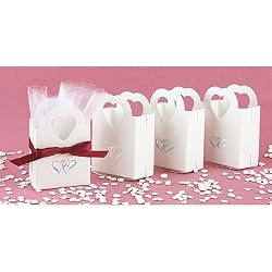 Boxes Linked at the Heart Favor Box (1 sets of 12 per order) Wedding Favors