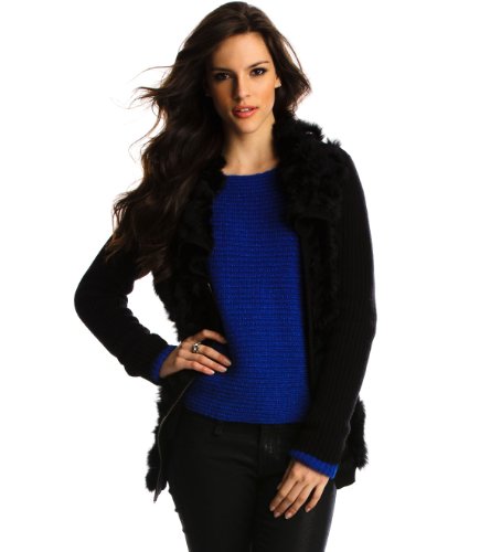 Armani Exchange Fur Trim Jacket