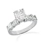 1.55 Ct Asscher Cut Diamond Engagement Ring VVS1-F GIA