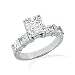 1.55 Ct Asscher Cut Diamond Engagement Ring VVS1-F GIA