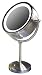 Health & Personal Care : Zadro Dual-Sided Pedestal Mirror, 1x/8x, Satin Nickel