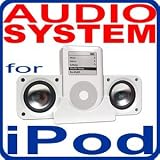 Portable Audio System Speaker for iPod 1G 2G 3G 4G Mini Nano and MP3 Player with 3.5 mm jack (white color)