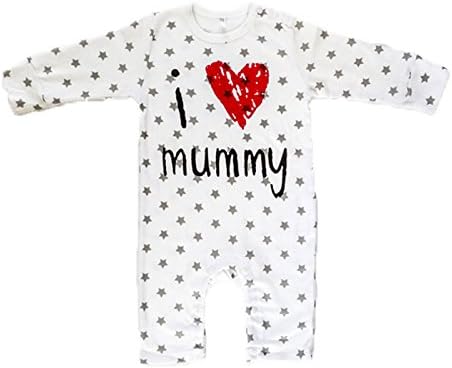 Baby Romper Unisex (90 (7-12 M), I Love Mummy