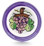 Handmade Parrucca Wine Bottle Coaster with Grapes From Italy