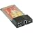 PCMCIA COMBO KARTE F�R NOTEBOOK USB 2.0 & FIREWIRE, MIT SOFTWARE UND FireWire KABEL CARDBUS