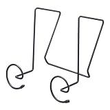 Safco 4148CH Panelmate Wire Coat Hooks, Steel w/Plastic Coated Ends, Charcoal Gray