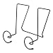 Tools & Hardware : Safco 4148CH Panelmate Wire Coat Hooks, Steel w/Plastic Coated Ends, Charcoal Gray