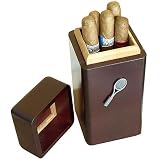 Mahogany Stained Crossed Racquets Cigar Box