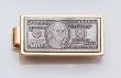 Legere Bmc-105 Money Clip- 100 Dollar Bill- Pewter and Gold