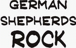 German Shepherds Rock Decals / Stickers * Pack of 10