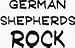 German Shepherds Rock Decals / Stickers * Pack of 10