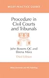 Procedure in civil courts and tribunals
