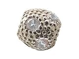 Zable(tm) Sterling Silver April Crystal Ball Bead / Charm