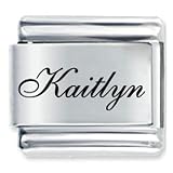 Name Kaitlyn Italian Charms Bracelet Link