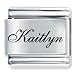 Name Kaitlyn Italian Charms Bracelet Link