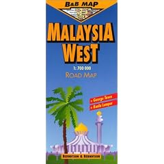 B&B Malaysia West Laminated Map (B&B Road Maps)