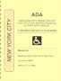 ADA Americans with Disabilities Act Compliance Manual for New York City