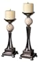 Set of 2 Uttermost Abram Candleholders