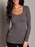 Splendid Stretch Layers Long Sleeve Top River Rock