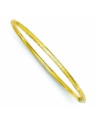 14K Gold 3mm D/C Tube Bangle