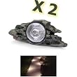 Lot de 2 - Spots Solaire 3 LED Lampe Jardin Pierre 27 CM