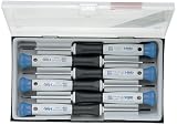 Felo 0715731848 Set of 7 Slotted & Phillips Screwdrivers, 250 & 252 Series