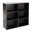 Adams 6-Shelf Bookcase - Soft Black