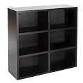 Adams 6-Shelf Bookcase - Soft Black