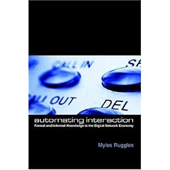 Automating Interaction: Formal And Informal Knowledge In The Digital Network Economy (The Hampton Press Communication Series)