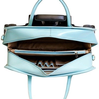 McKleinUSA WILLOWBROOK 94988 Blue Detachable-Wheeled Ladies' Briefcase McKleinUSA WILLOWBROOK 94988 Blue Detachable-Wheeled Ladies' Briefcase