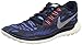 Nike Mens Free 5.0 Print Running Shoe (11 D(M) US, Dark Obsidian/White/Hot Lava)