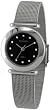 Skagen Classic Mesh Crystal Steel Black Ladies Watch 107SSSBD