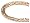 14k Yellow Gold 5mm Oval Italian Byzantine Bracelet, 7"