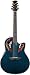 Adamas W2097 Deep Contour Cutaway Acoustic-Electric Guitar with Case, Cobalt Blue