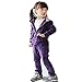 Banner Bonnie Girls' Velour Long Zip Hoodie Tracksuit Sweatshirt Sweatpant Sets