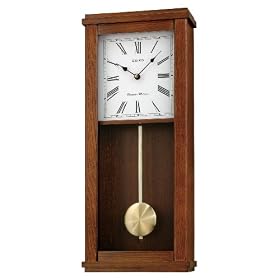 Seiko Wall Pendulum Clock Dark Brown Wooden Case Westminster/Whittington Chime  #QXH044BLH