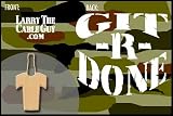 Larry The Cable Guy Git-R-Done Bottle Insulator Camo
