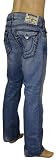 True Religion Brand Men's Straight Leg Flap Pocket Denim Jeans