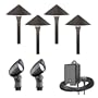 Malibu LL08344TOBH 6 piece LED Landscape Lighting Kit : Bronze / Black Finish
