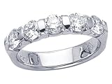 1.25 cts Round Diamonds Band - Platinum, 18kt White or Yellow Gold