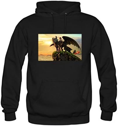 How To Train Your Dragon 02 Custom Personalized No Zipped Fashion Printed Sweatshirt X-Large Black