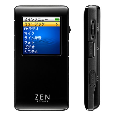 CREATIVE �������[�v���[���[ ZEN NEEON2 1GB �v���b�N���f�� ZN-N1G-BK