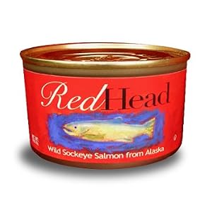 Redhead Wild Sockeye Salmon From Alaska, (12) 7.5 Oz. Cans by Redhead