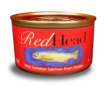 Red Head Wild Sockeye Salmon From Alaska, (12) 7.5 Oz. Cans by Pure Alaska Salmon Co.