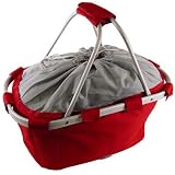 Collapsible micro fiber framed large picnic basket, insulated, choose your color