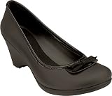 crocs Women's Lydia Wedge,Espresso/Espresso,10 M US