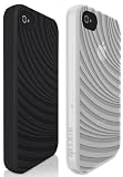 Belkin Essential 023 Silikonh�lle f�r Apple iPhone 4/4S (2er Pack) schwarz/wei�