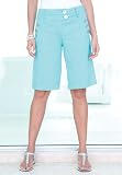 Jessica London Plus Size Button Detail Shorts