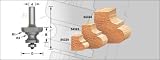 Amana 54322 Edge Molding Router Bits - 7/8 Cutting Height; 1/2 Shank Diameter